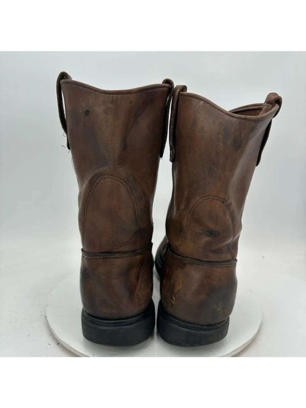 Red Wing Pecos  2231 Men Size 12D Brown Leather 11 inch Safety Toe Pull On Boot